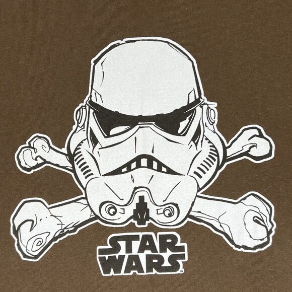VTG 2005 Star Wars Storm Trooper Cross Bones Head Logo Lucasfilm Promo SZ MEDIUM - Picture 3 of 9